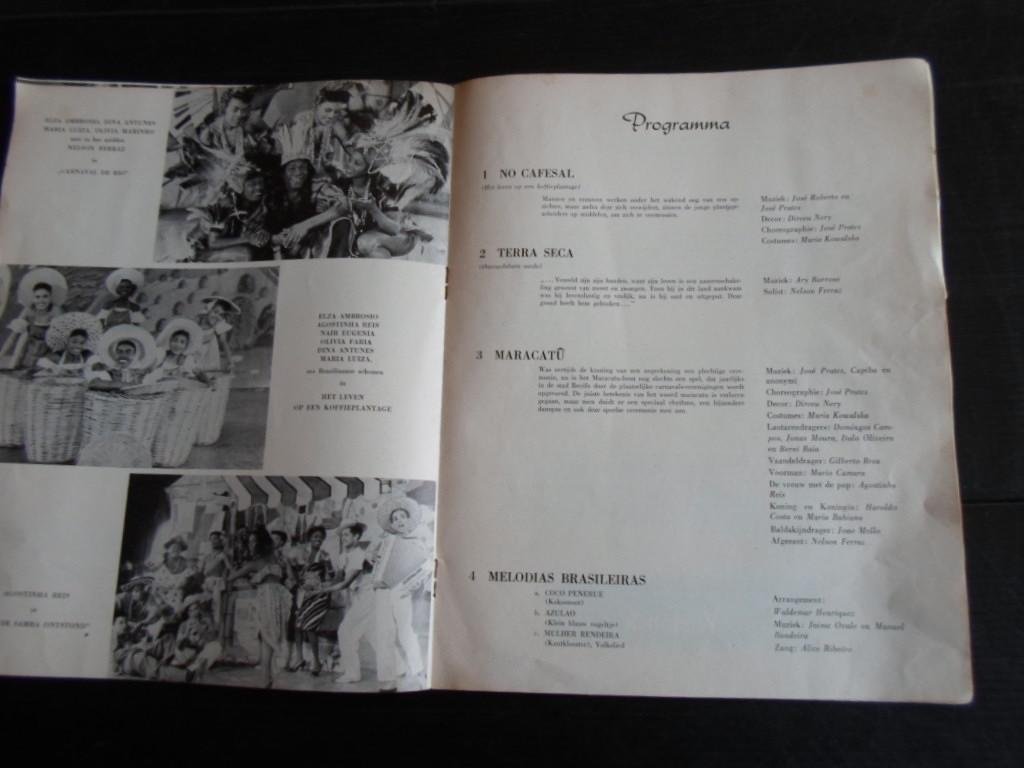 Folder - Brasiliana, Teatro Folclorico Brasileiro de Rio de Janeiro de Meicio Askanasy