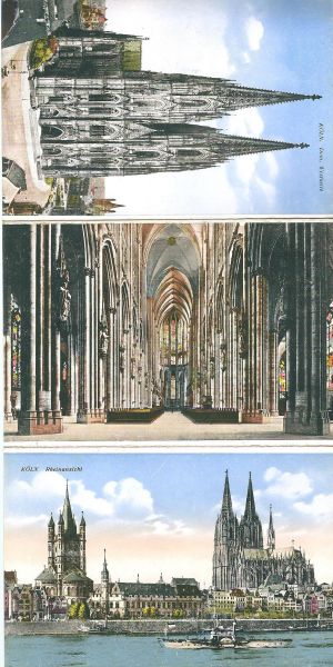 Anoniem - Oud souvenir album: Köln am Rhein : 16 Ansichten in Feinstem Buntdruck