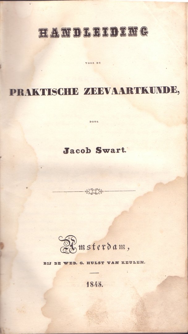Swart, Jacob (ds1373) - Handleiding Praktische Zeevaartkunde