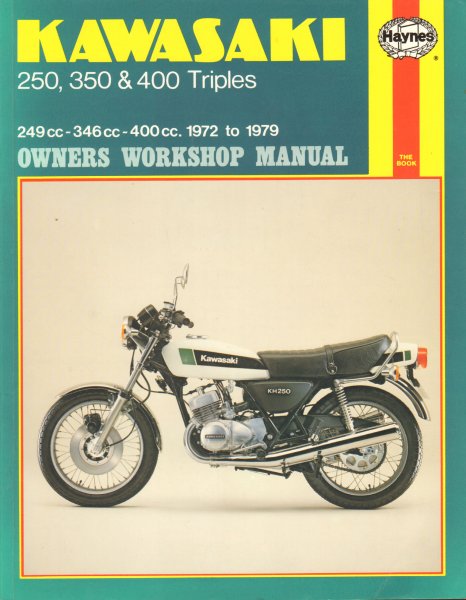 Diverse auteurs - Kawasaki 250, 350 & 400 Triples, 249cc-346cc-400cc. 1972 tot 1979, Owners Workshop Manual, 125 pag. softcover, goede staat