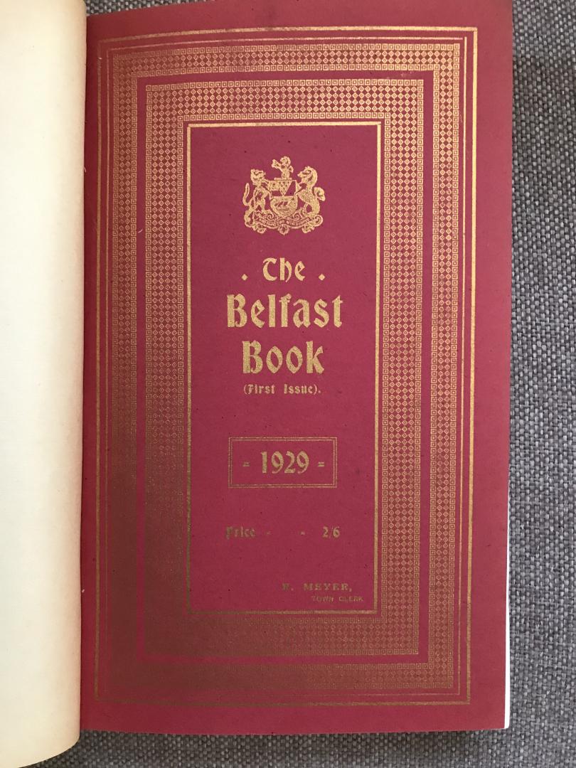 Meyer, R. (Town clerk) - The Belfast Book (first issue)