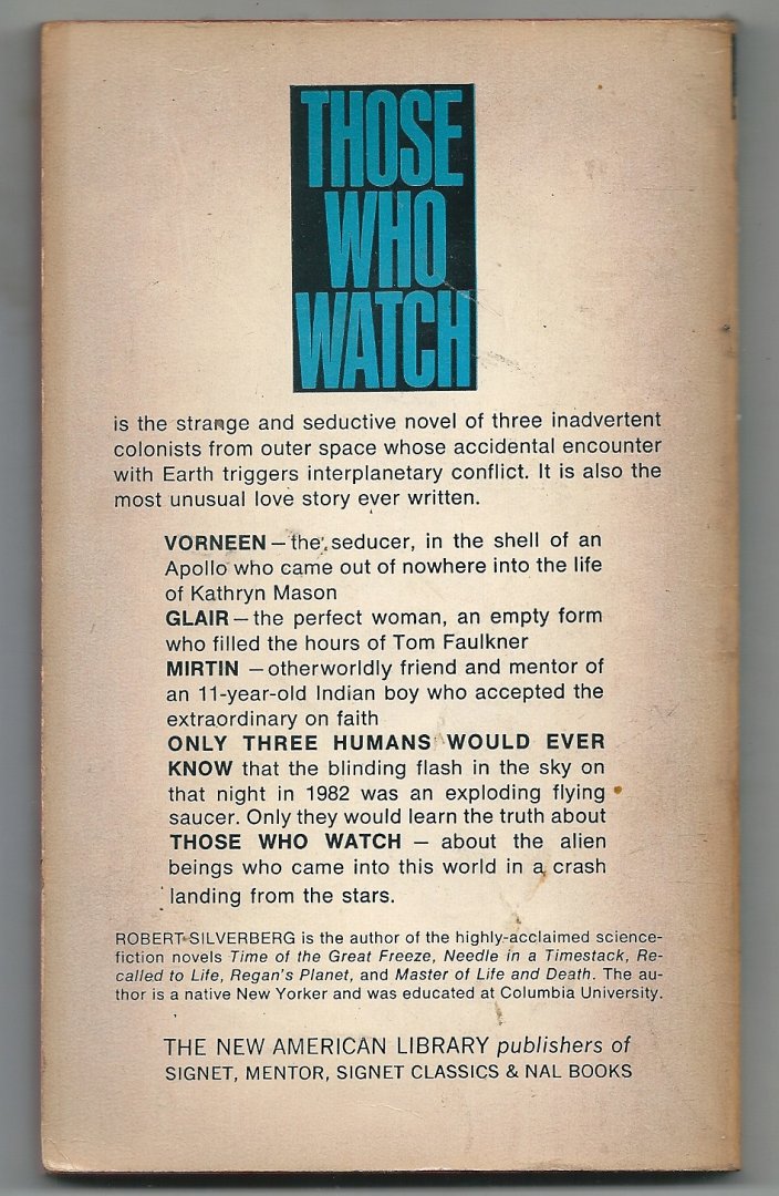 Silverberg, Robert - Those who watch