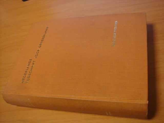 Nederlands Tijdschrift voor Geneeskunde - Nederlands Tijdschrift voor Geneeskunde - Register 1951 - 1960