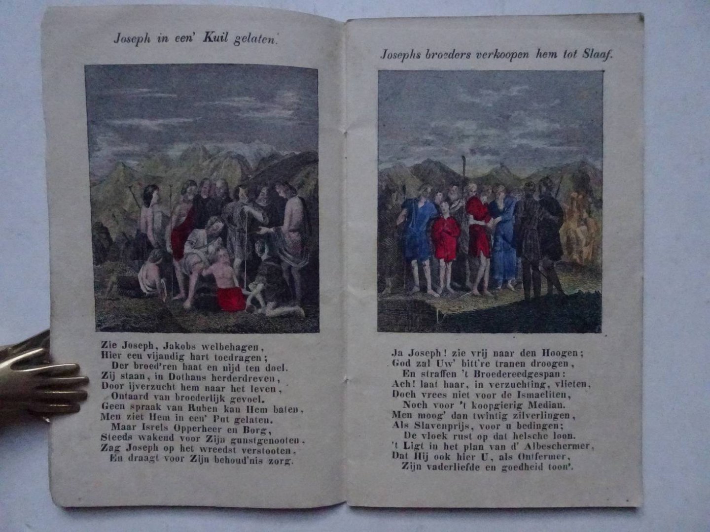 Immerzeel, Pieter. - De lotgevallen van den vromen Joseph, in twaalf plaat-tafereelen, met toepasselijke versjes van Pieter Immerzeel.