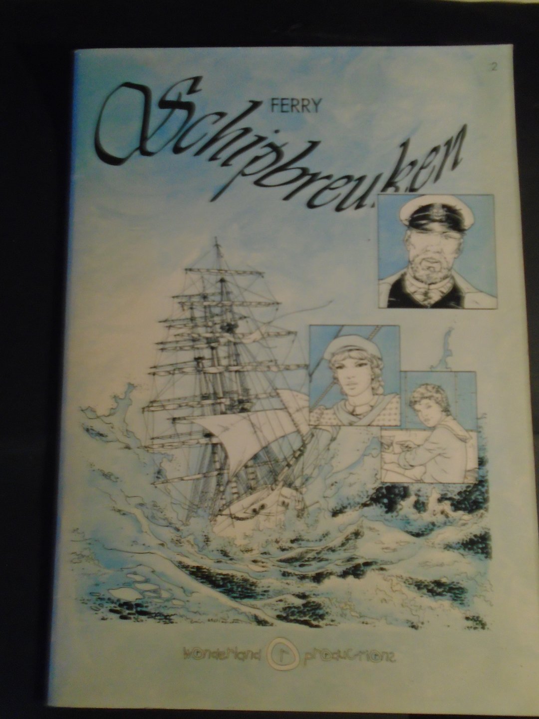 Van Vosselen, Ferry - Schipbreuken. Met potloodtekening binnenzijde omslag. Gesigneerd. Oplage 500 stuks, dit is nr. 325. Uitg.  9e stripspektakel in Valkenswaard.