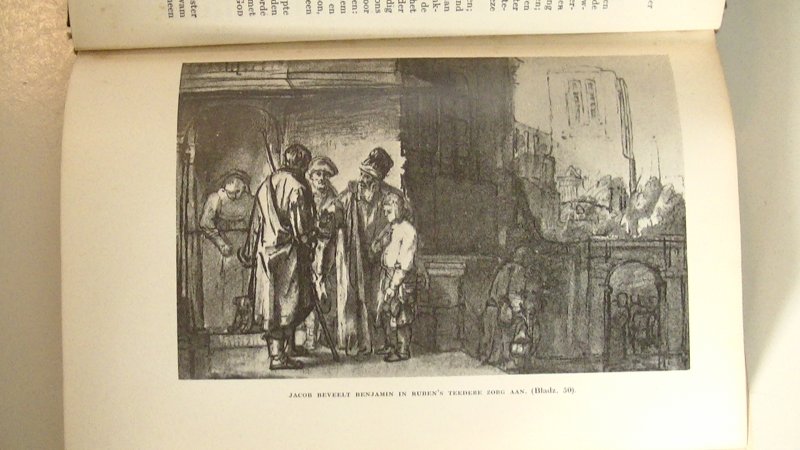 Laar Krafft, A.M. van de - JEUGD-BIJBEL. Met illustraties naar teekeningen en etsen van Rembrandt (jeugdbijbel )