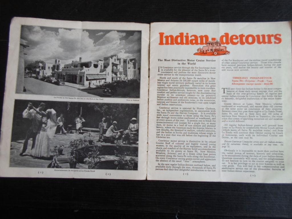 Folder - Indian-detours, Roundabout Od Santa-Fé, N.M.