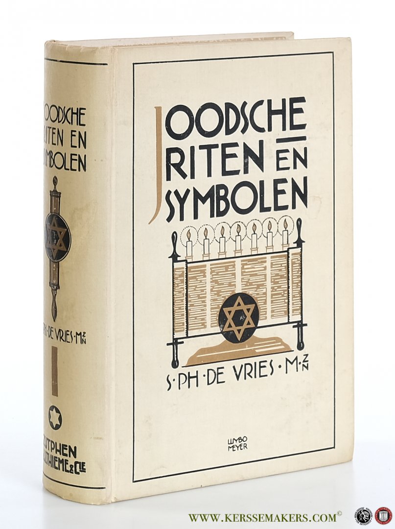 Vries, S. Ph. de. - Joodsche riten en symbolen. Tweede druk.