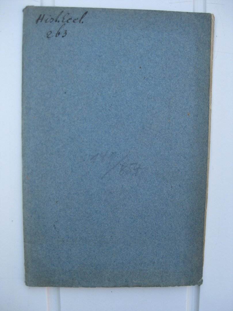 Erlecke, A. - Die Literatur des römischen Concils 1869 et. Ein Beitrag zur Bibliographie der Kirchengeschichte. I. Abteilung; Die deutsche Literatur bis ultimo 1870.