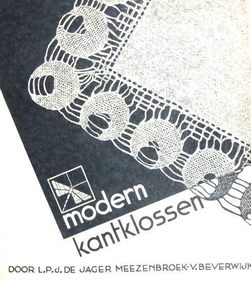  - MODERN KANTKLOSSEN - L.P.J. de Jager Meezenbroek- van Beverwijk - uitgeverij Bosch & Keuning