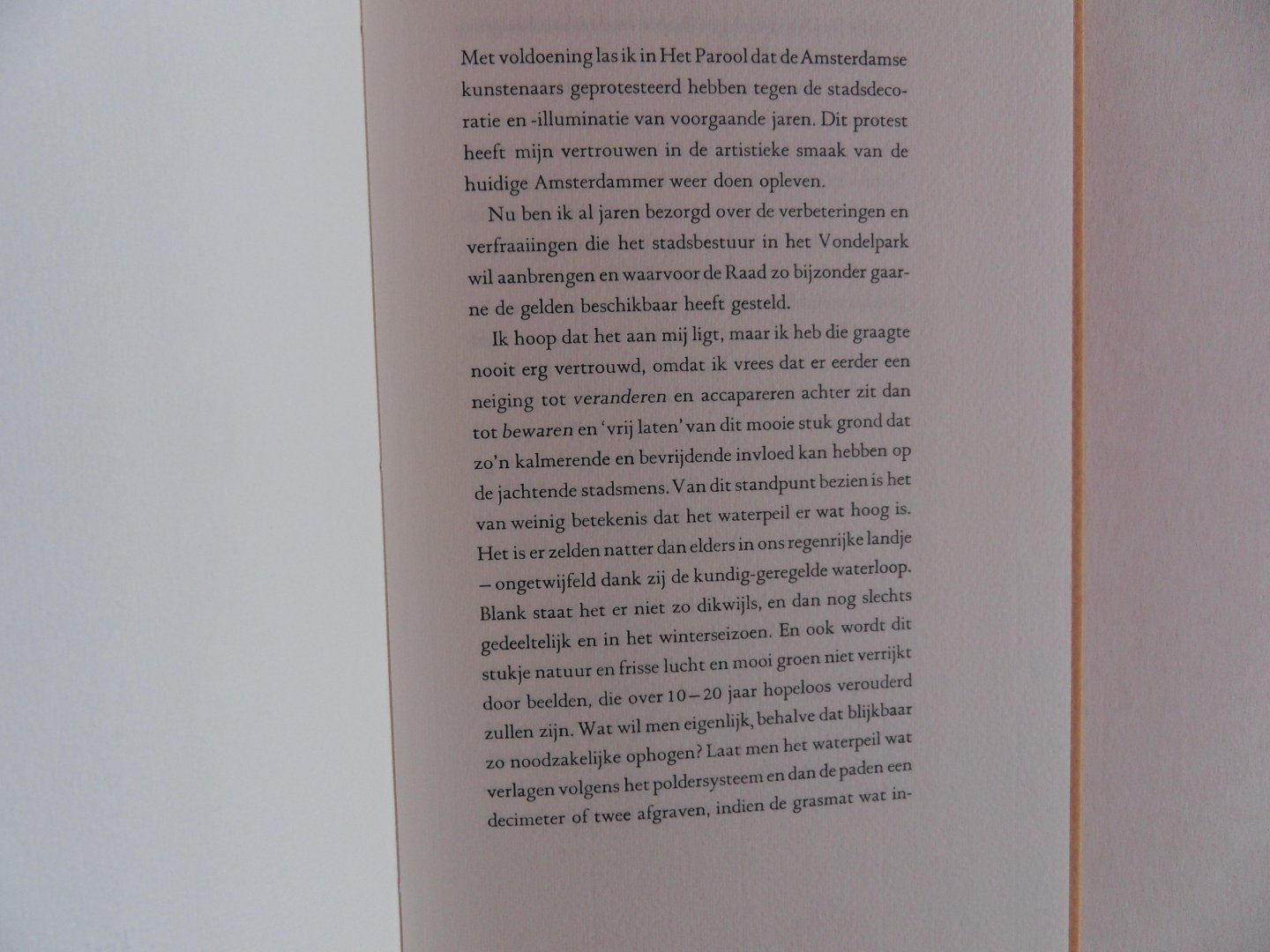 Hanlo, Jan. - Stadsversiering en Vondelpark. [ Genummerd exemplaar 59 / 75 ].