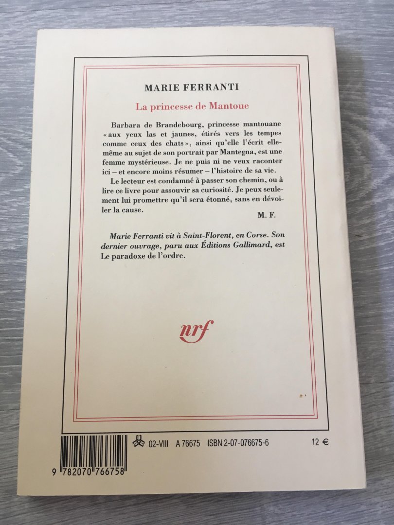 Marie Ferranti - La princesse de Mantoue