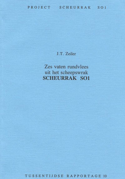 ZEILER, J.T. - Zes vaten rundvlees uit het scheepswrak Scheurrak SO1.