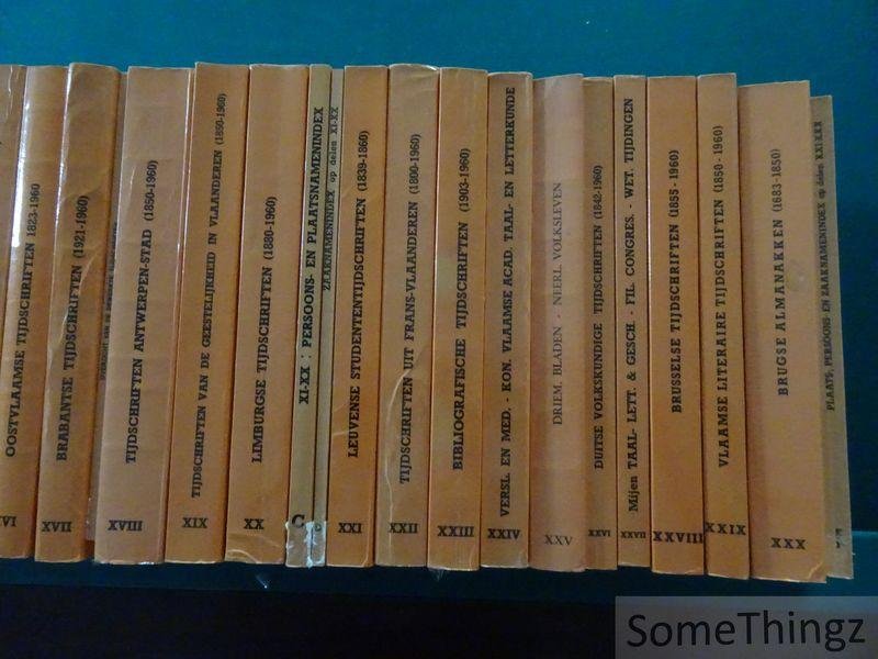 Coll. / Nederlandse Volkskundige Bibliografie. - Nederlandse Volkskundige Bibliografie. Systematische Registers op Tijdschriften, Reekswerken en Gelegenheidsuitgaven. [Doorlopende reeks van deel I tot en met XXX. Met 6 delen registers.]