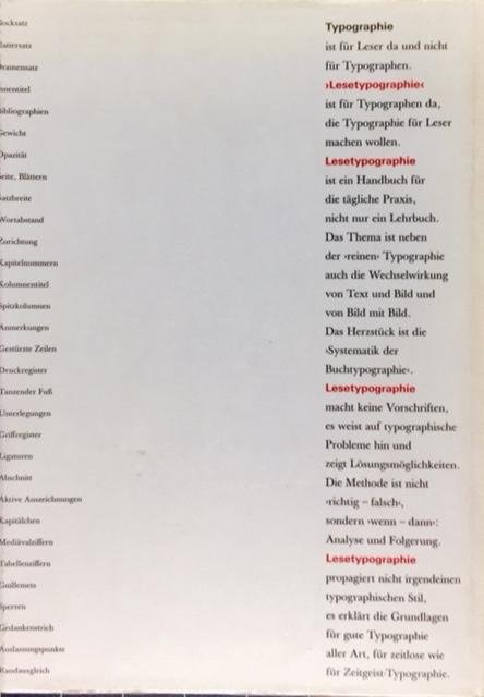 Hans Peter Willberg en Friedrich Forssman - Lesetypografie