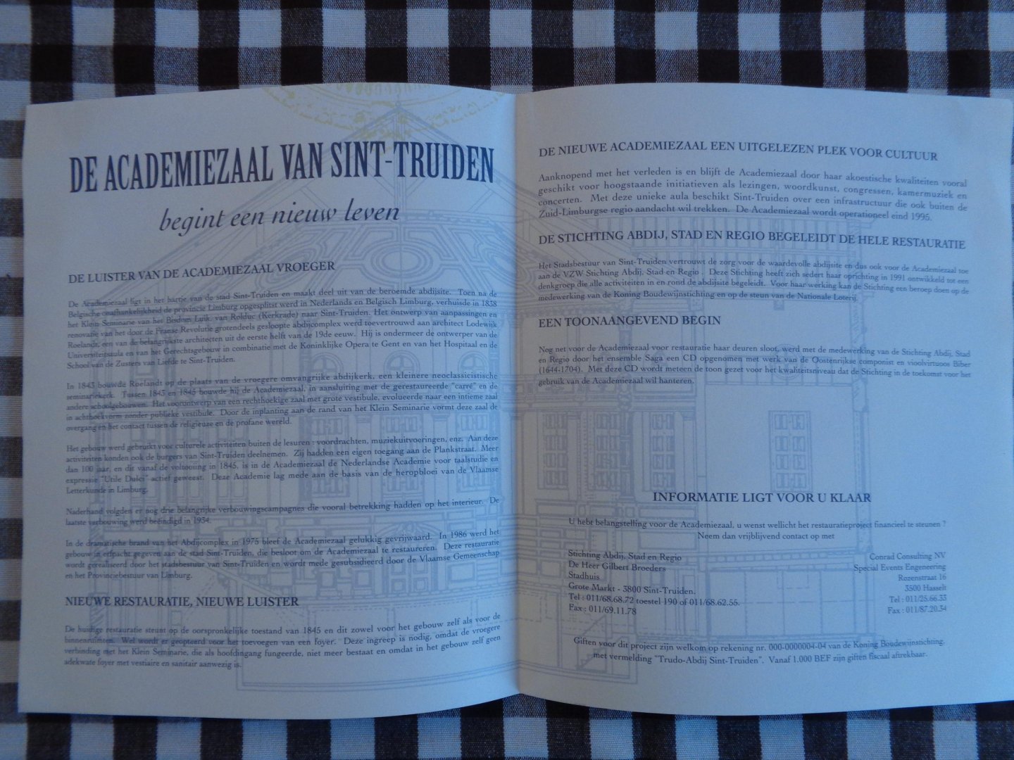 gilbert  broeders - de academiezaal van sint truiden