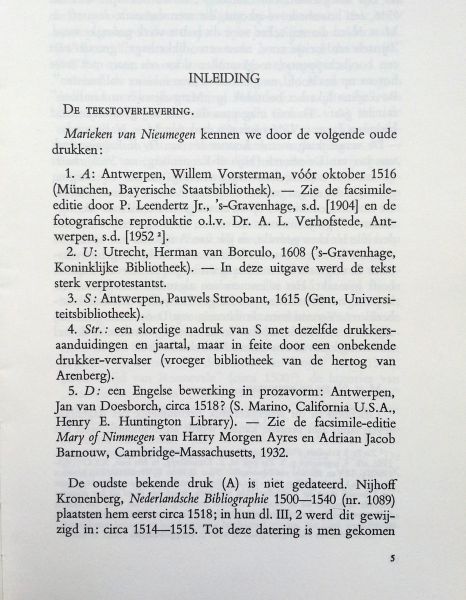 n.n. - Marieken van Nieumegen (ingeleid en van aantekeningen voorzien door Dr. L. Debaene)