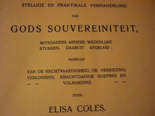 Coles; Elisa - Gods soevereiniteit
