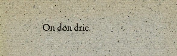 KUIPERS, Reinold - On don drie.