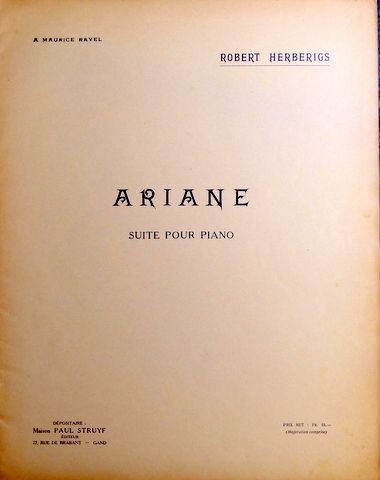 Herberigs, Robert: - Ariane. Suite pour piano
