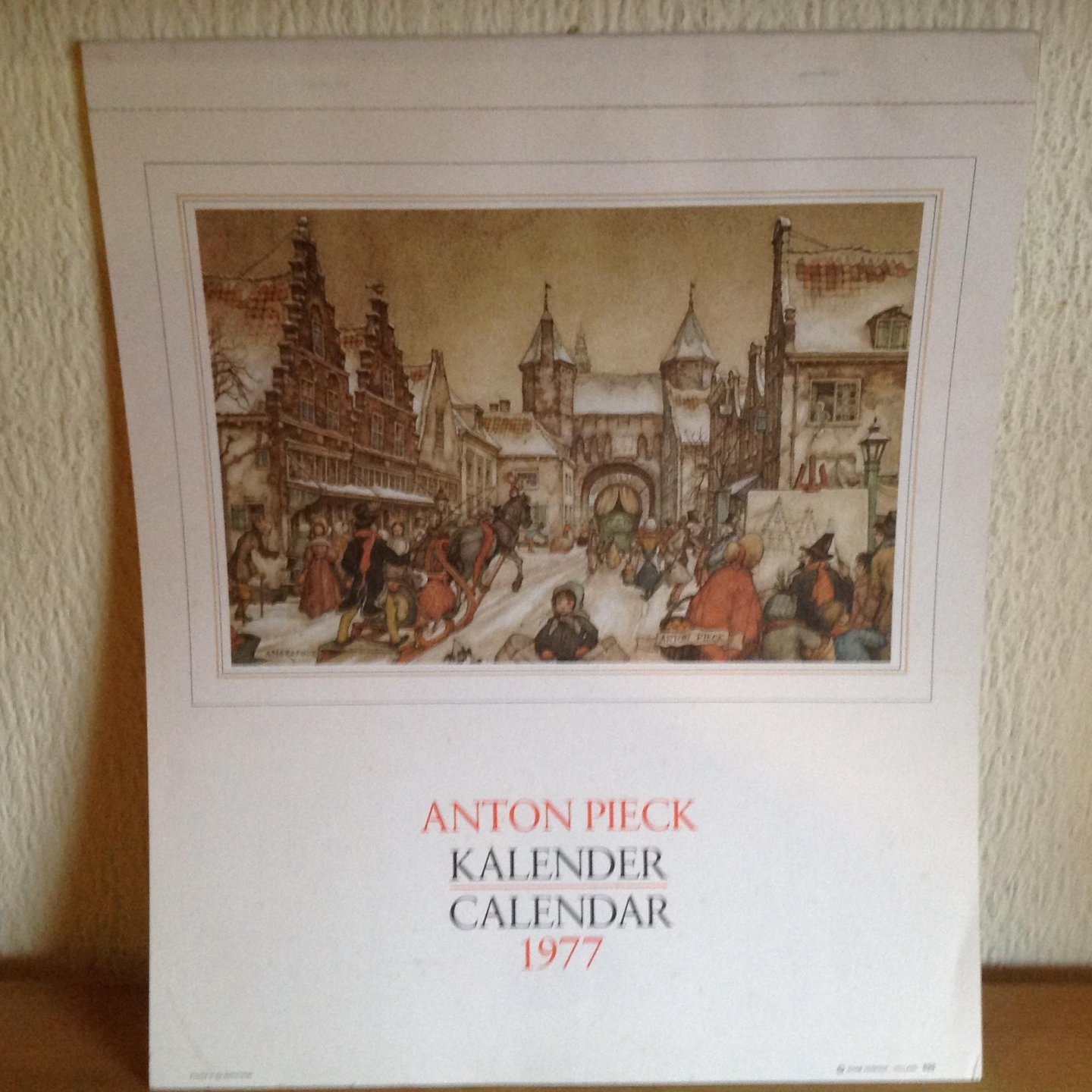  - Anton Pieck ,kalender , 1977