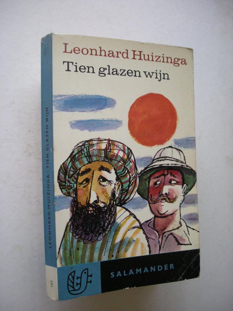 Huizinga, Leonhard / omslag Kurpershoek - Tien glazen wijn. (10 verhalen Pieter Bok)