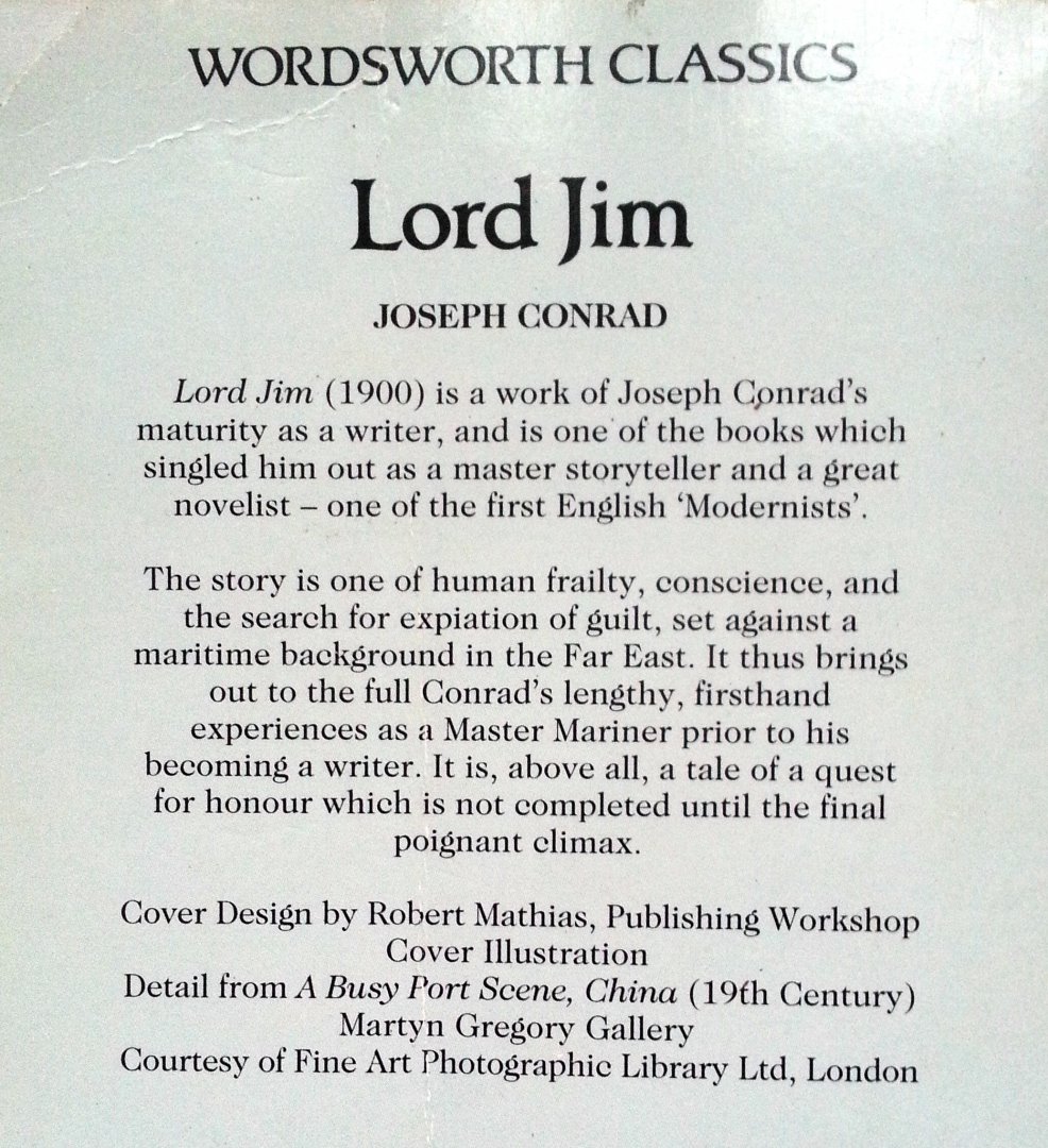 Conrad, Joseph - Lord Jim (Ex.1) (ENGELSTALIG)