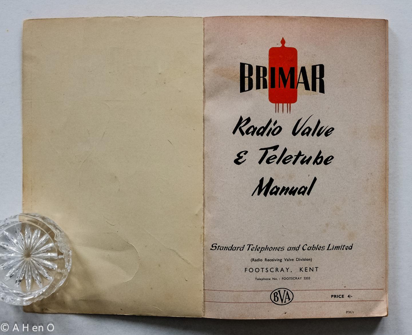 Brimar - Brimar Radio Valve and Teletube Manual