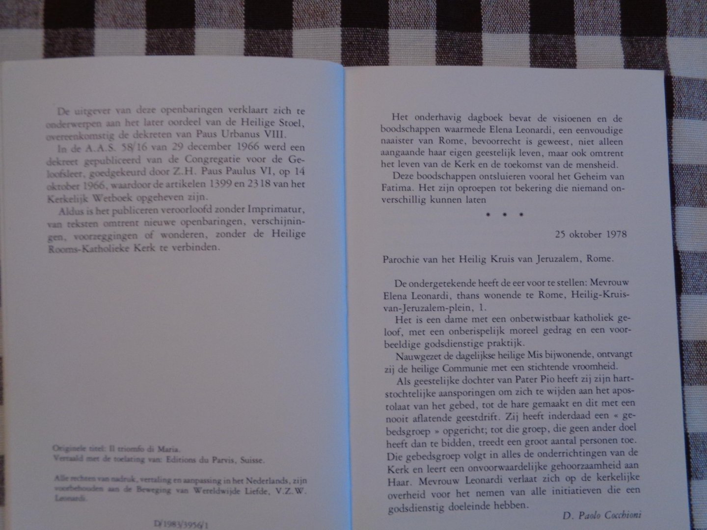 du parvis suisse - de triomf van maria