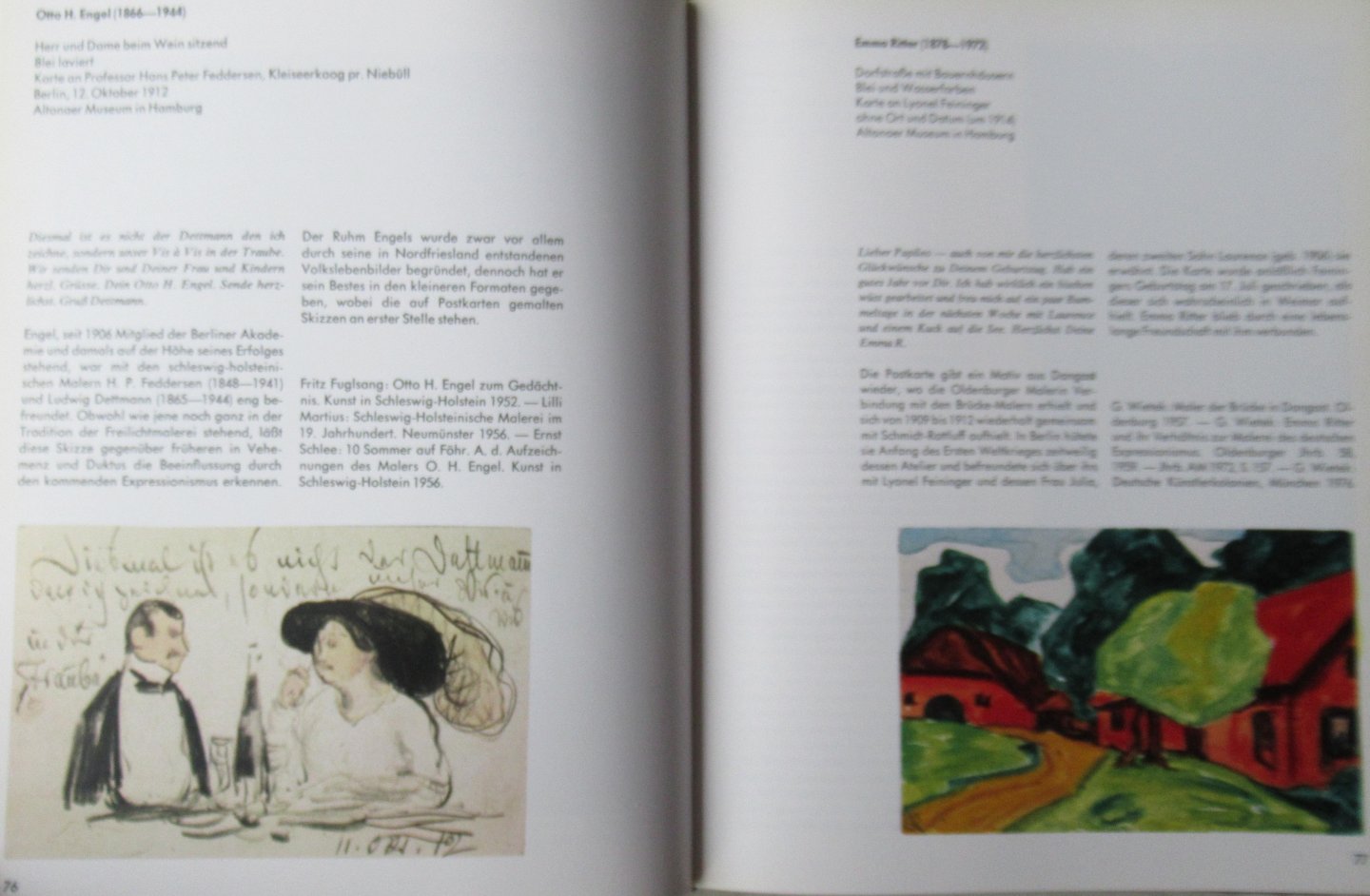 Wietek, Gerhard - Gemalte Künstler Post. Karten und Briefe deutscher Künstler aus dem 20. Jahrhundert.