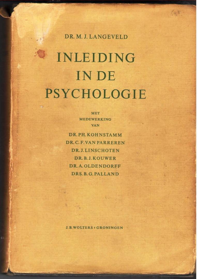 Langeveld, Dr. M.J. - Inleiding in de psychologie