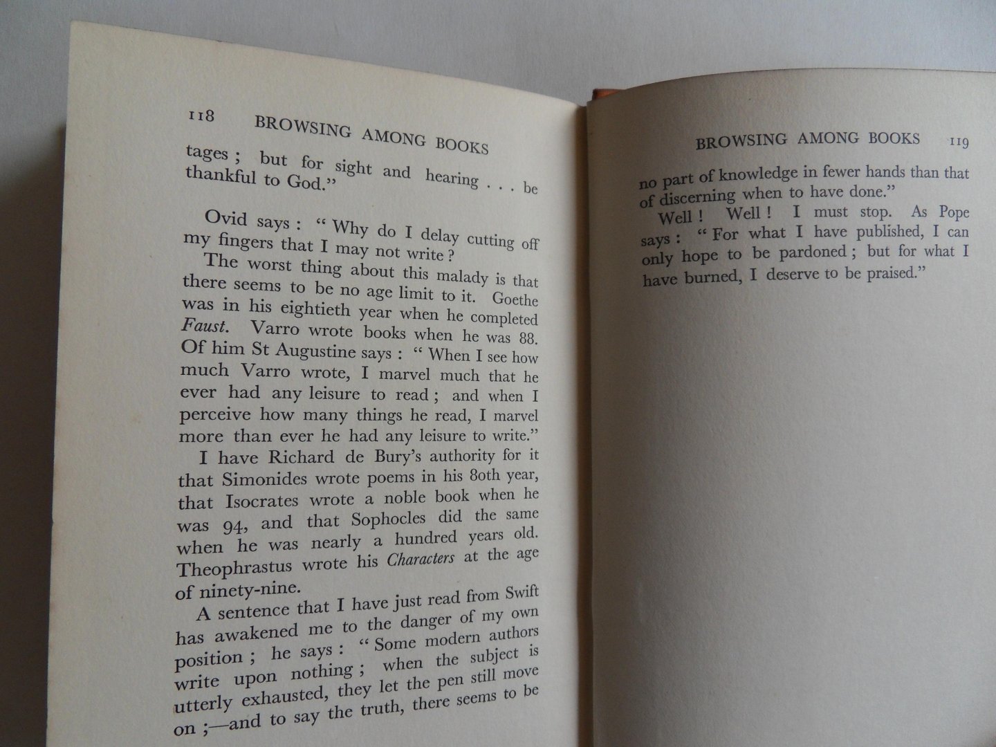 Douglas, Isabel. [ SIGNED by the author ]. - Browsing among Books.