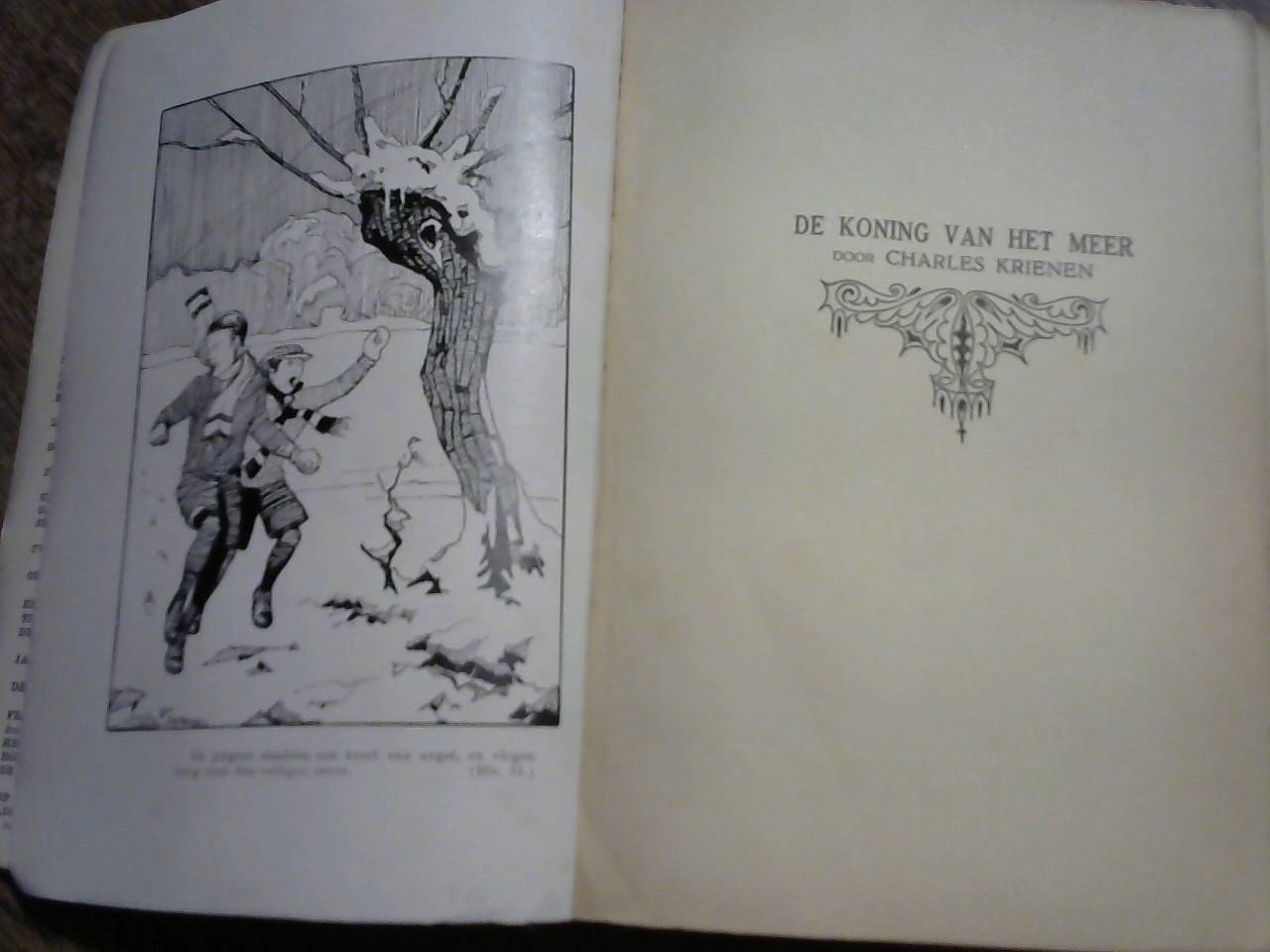 Krienen Charles / illustraties S. Kraaij - De Koning van het meer. In de Vacantie Serie A. Jongensboeken
