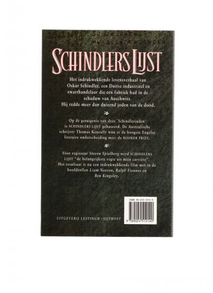 keneally, thomas - schindlers lijst
