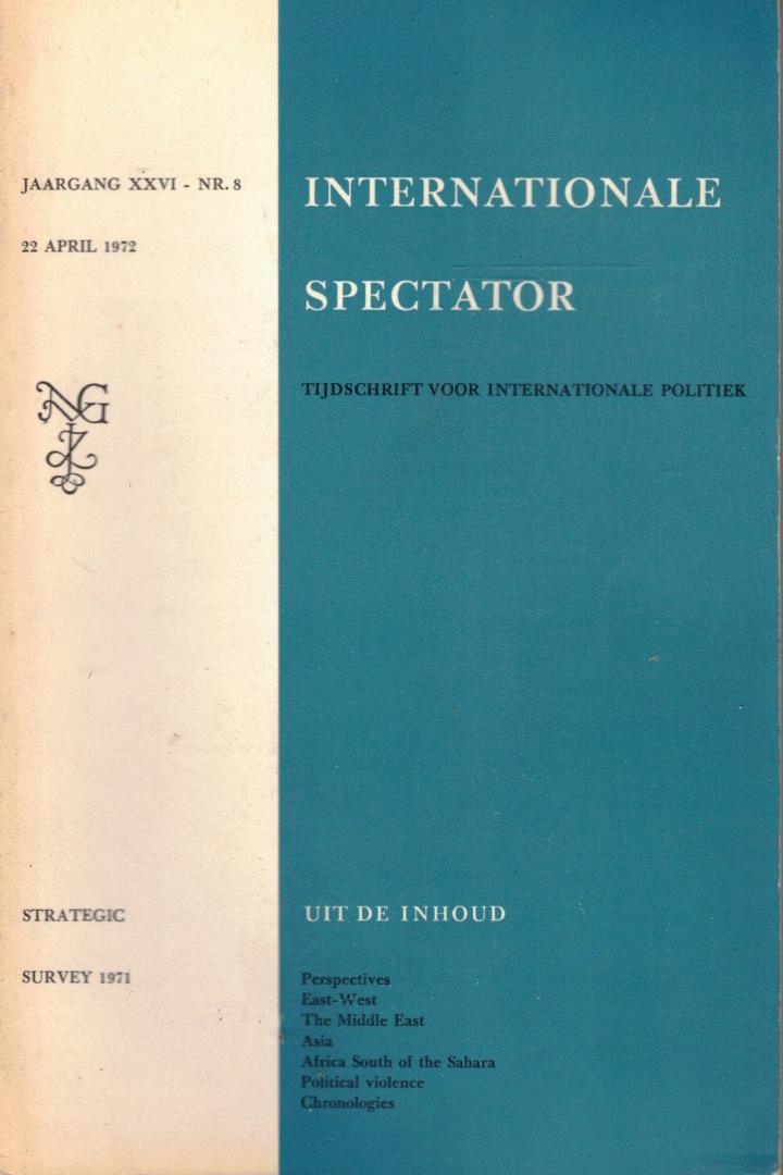  - Internationale Spectator jaargang XXVI - nr. 8 (22 april 1972)