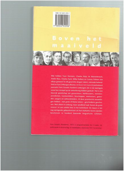 geraets, fons - boven het maaiveld 100 portretten van markante limburgers uit de twintigste eeuw