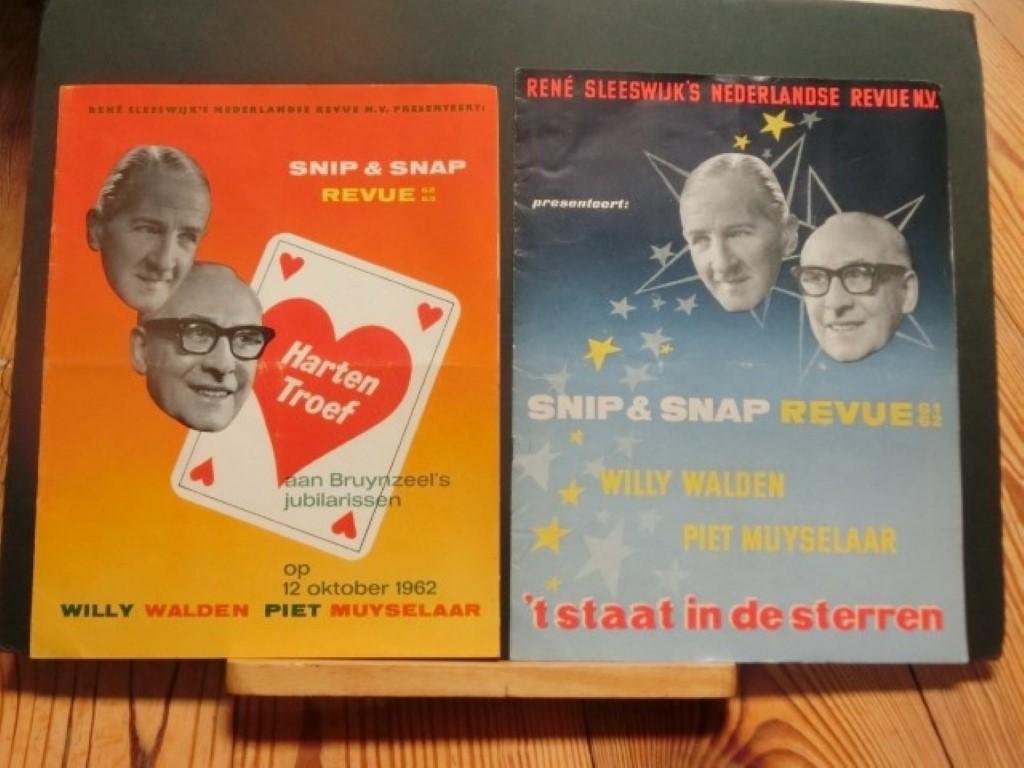 Walde, Willy / Muyselaar, Piet - Snip & Snap Revue 1961-1962: 't staat in de sterren. Programmaboekje