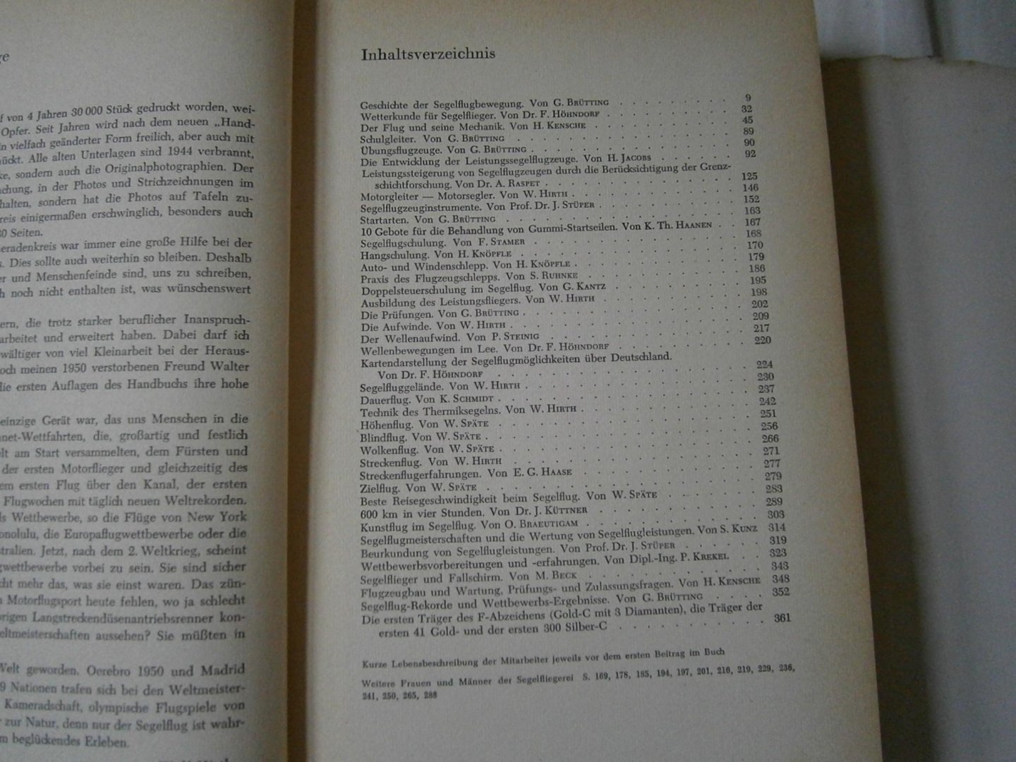 Hirth, Wolf - Handbuch der Segelfliegens