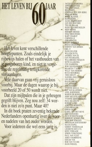 DIV AUTEURS:zoo als SIMON VINKEOOG - HET LEVEN BIJ 60 JAAR gesprekkenmet bekende nederlanders