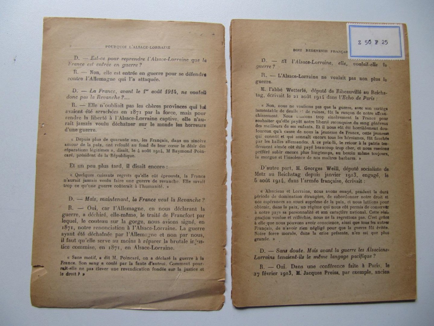 Georg Hoog - Pourquoi l'Alascae-Lorraine doit revenir Française