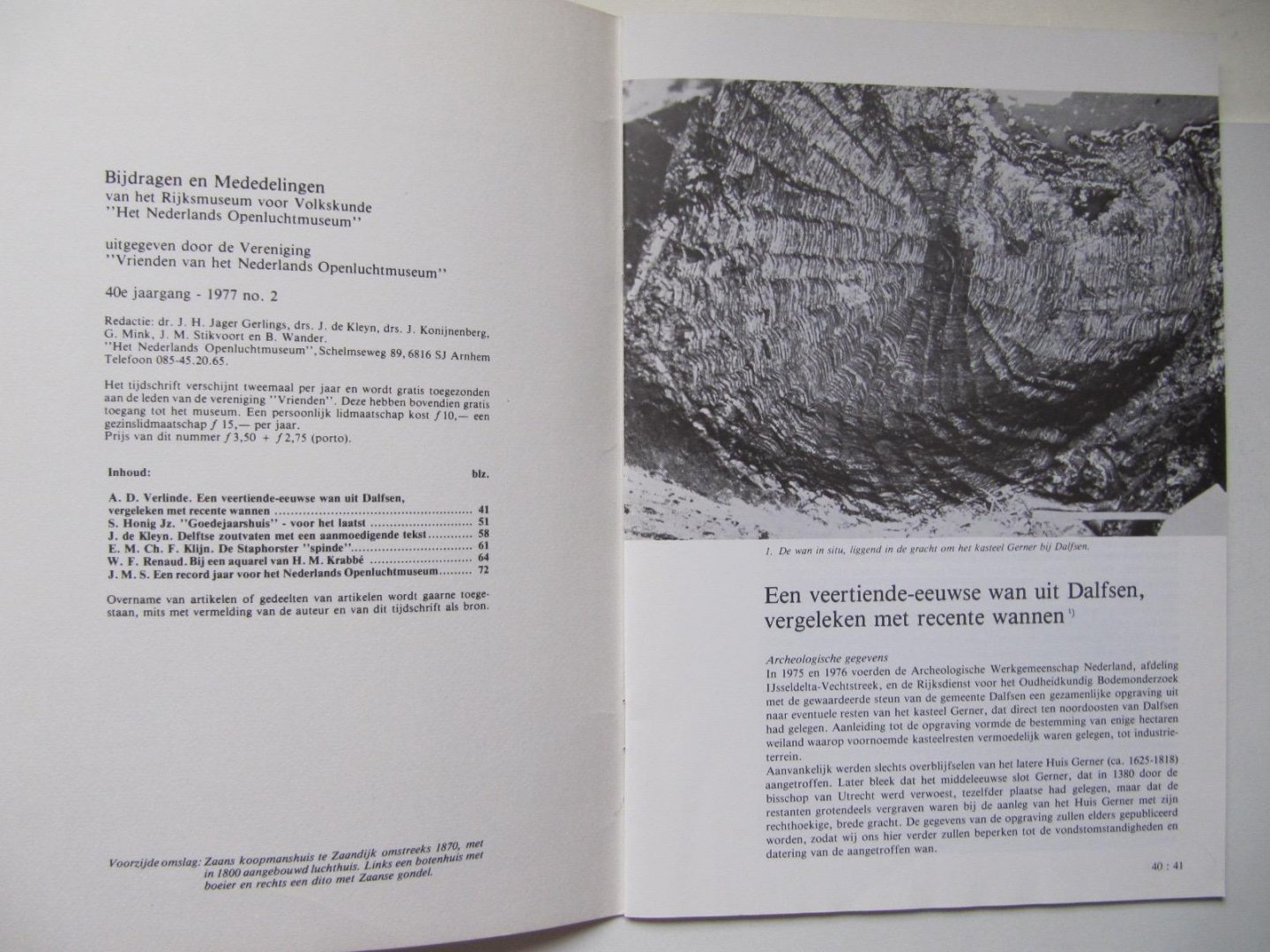 dr. J.H. Jager Gerlings e.a. - B & M. Bijdragen en Mededelingen van het Nederlands Openluchtmuseum 1977:2
