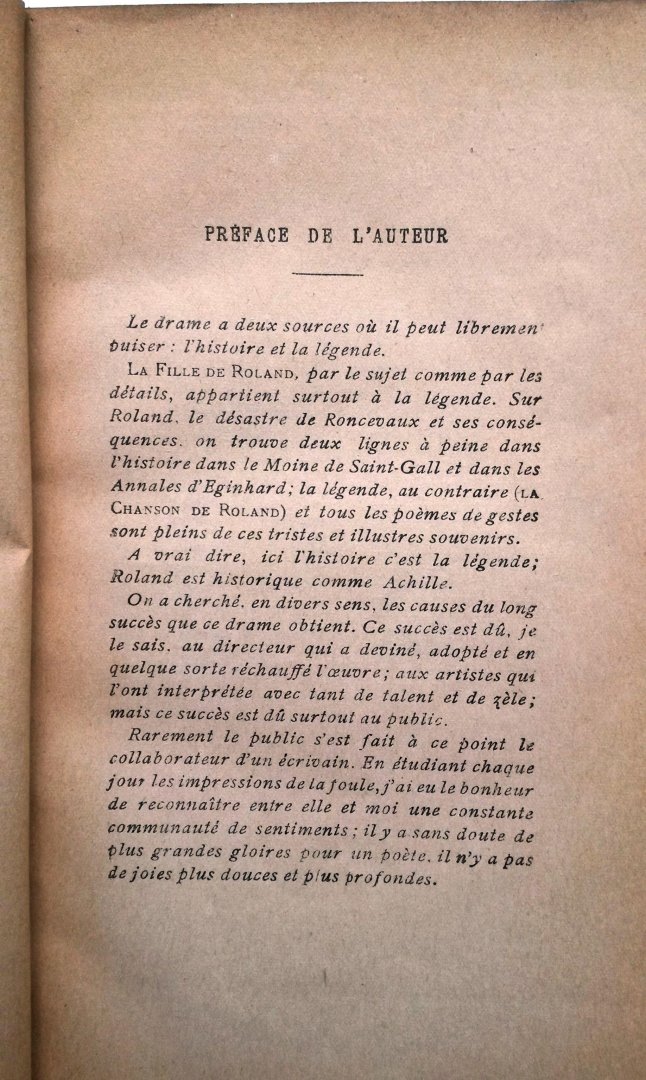 Bornier, le vicomte Henri de - ‎La Fille de Roland, drame en quatre actes, en vers