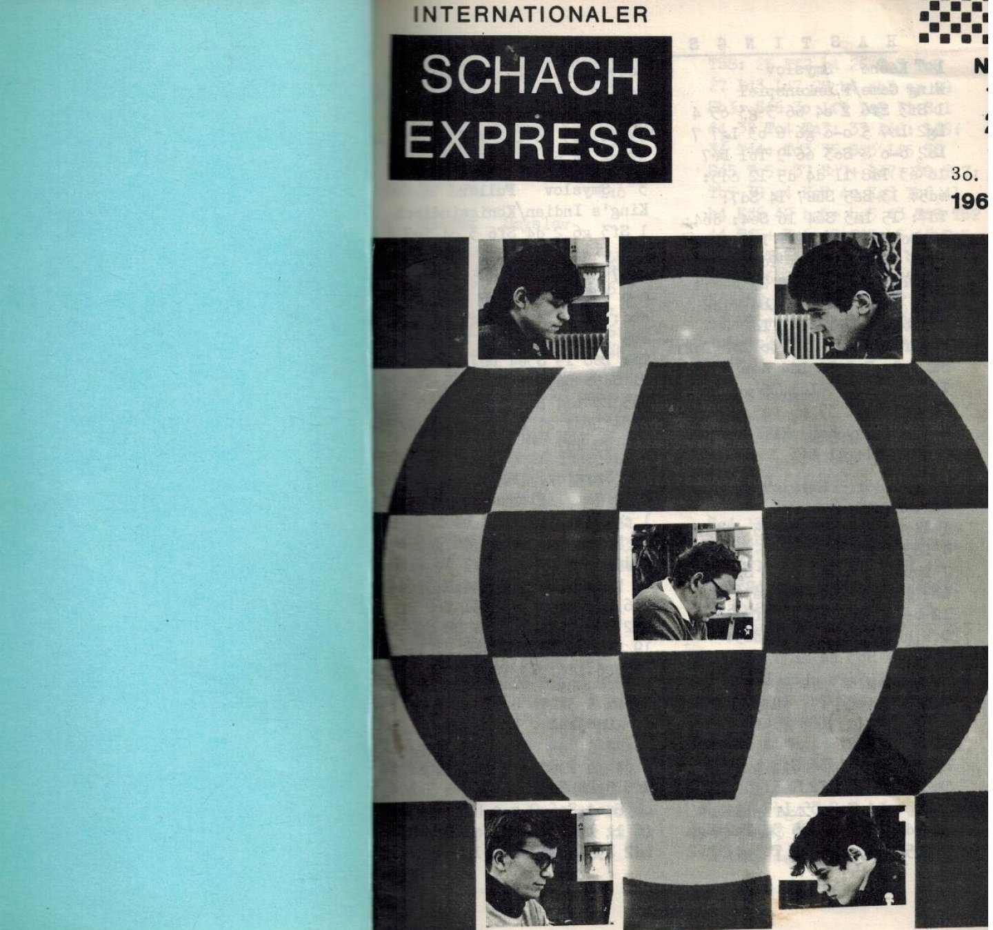 Walter Kunhle-Woods and Heinz Schaufelberger (editors) - Schach Express - Chess Express 1969 -40 issues, complete year