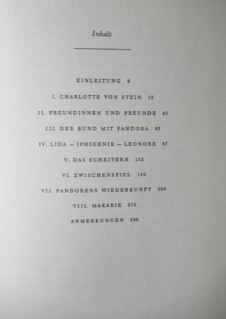 Hof, Walter - Goethe und Charlotte von Stein. Wo sich der Weg im Kriese schliesst.