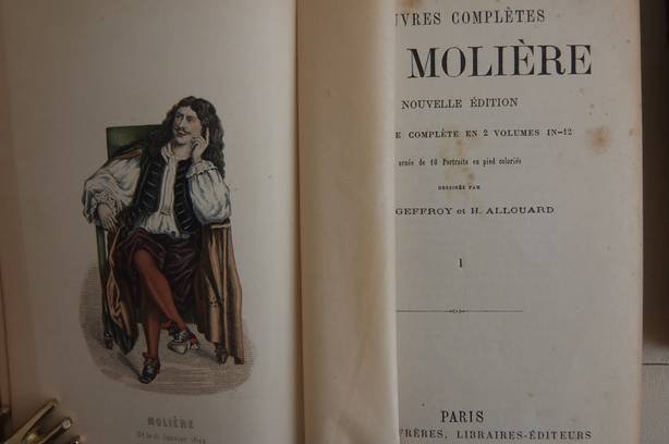 Molière. - Oeuvres complètes de Molière. Nouvelle édition. La seule complète en 2 volumes in-12.