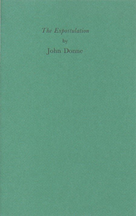 Donne, John - The Expostulation.