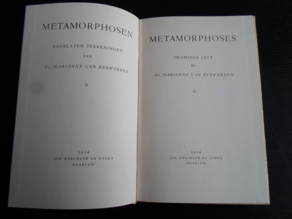 Löhuis, Marie P. Voorwoord - Metamorphosen, Nagelaten tekeningen van Dr.Marianne van Herwerden