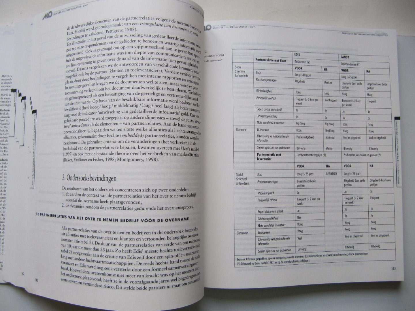 Diverse auteurs - Management en Organisatie - Themanummer: Ondernemen in allianties en netwerken, Een multiedisciplinair perspectief