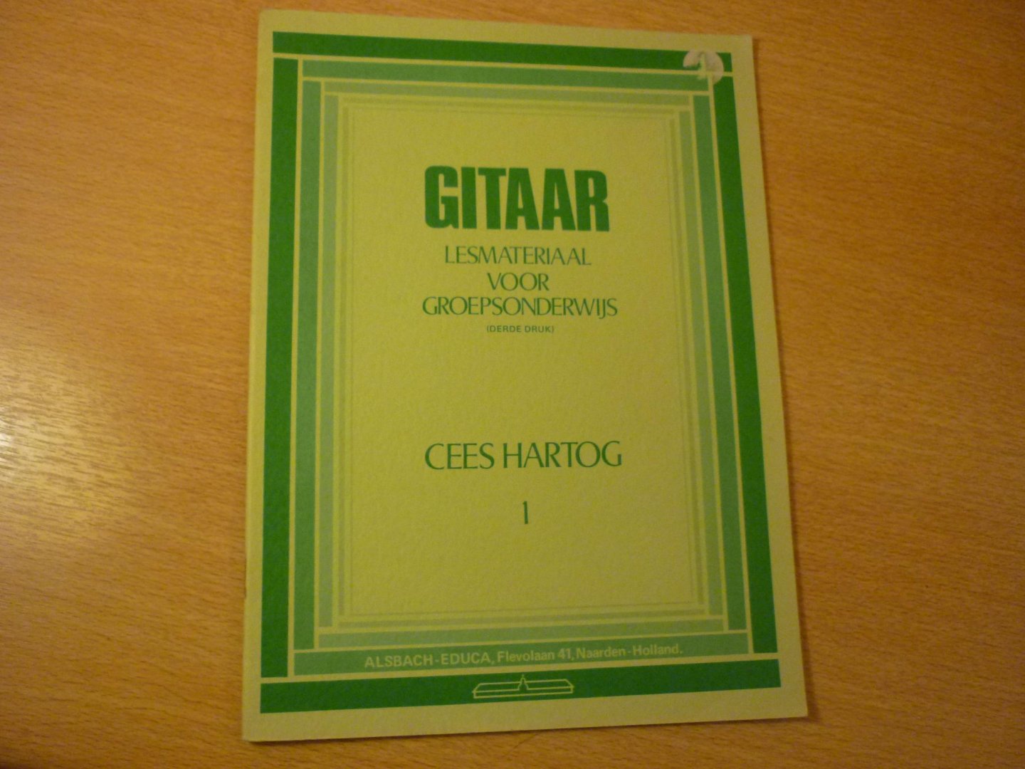 Hartog Cees - Gitaar; Lesmateriaal voor groepsonderwijs - Boek I; (3e druk)