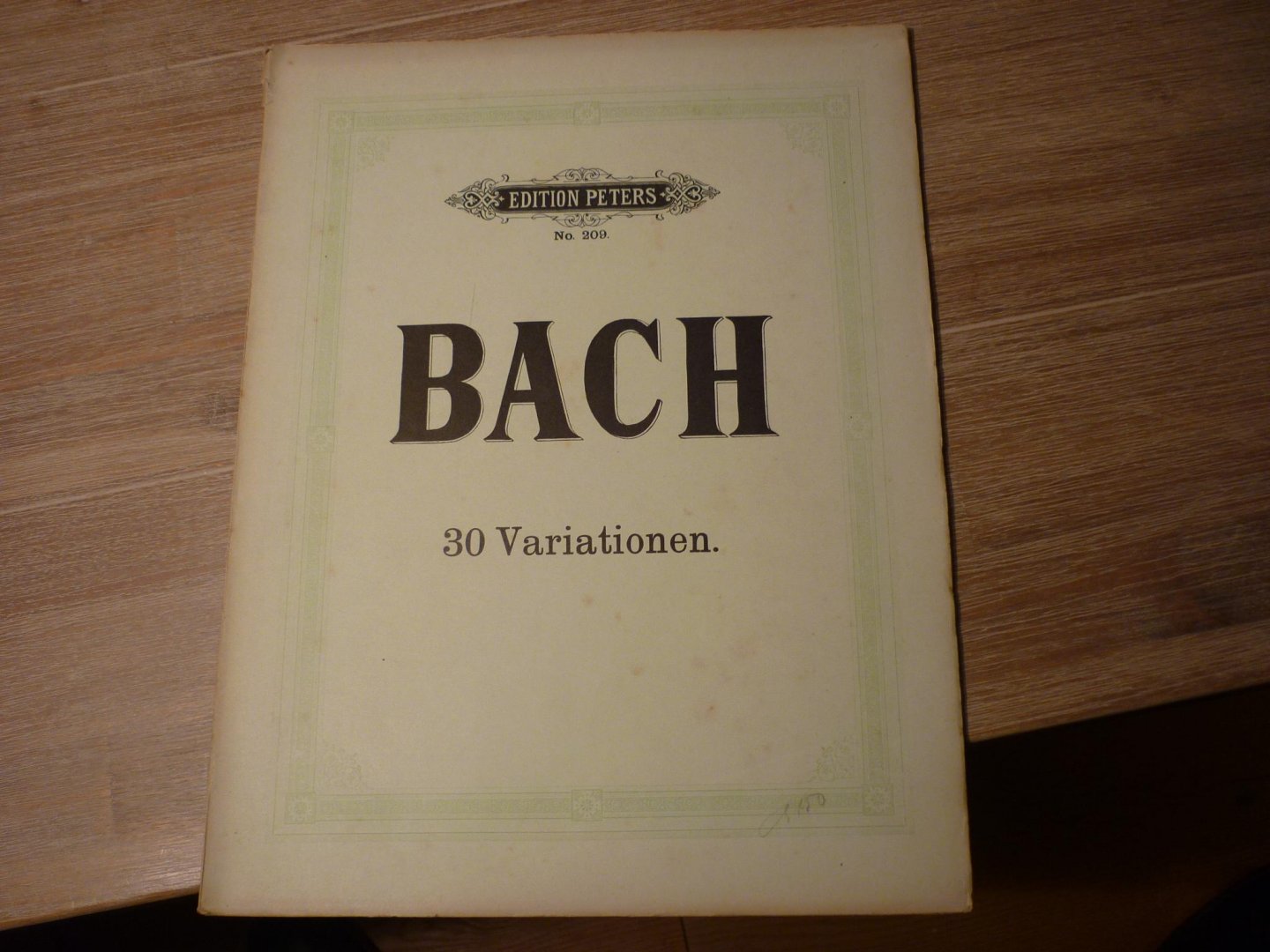Bach; J. S.  (1685-1750) - 30 Variationen - Klavierwerke, herausgegeben von Czerny, Griepenkerl und Roitzsch